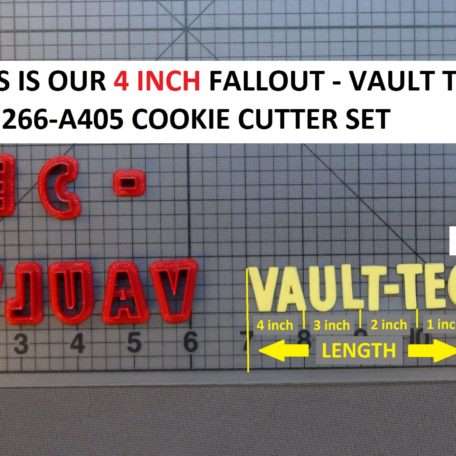 4 inch Fallout - Vault Tec 266-A405 Cookie Cutter Set
