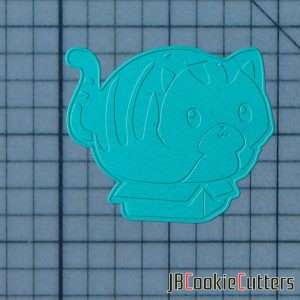 Cat in Box 227-344 Cookie Cutter and Stamp