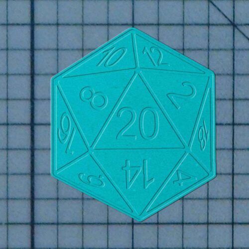 D20 Die 227-412 Cookie Cutter and Stamp