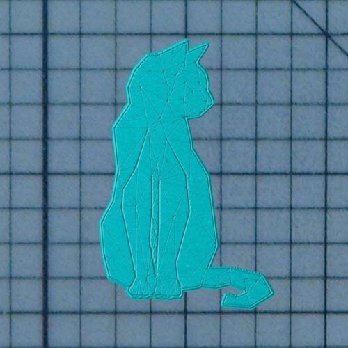 Geometric Cat 227-346 Cookie Cutter and Stamp