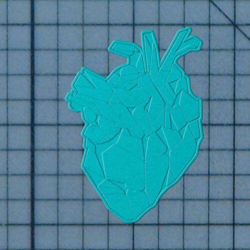 Geometric Heart 227-368 Cookie Cutter and Stamp