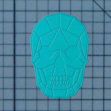 Geometric Skull 227-358 Cookie Cutter and Stamp
