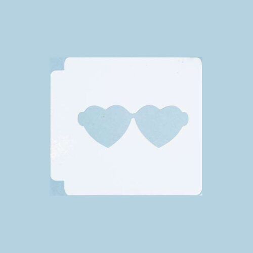 Heart Sunglasses 783-994 Stencil