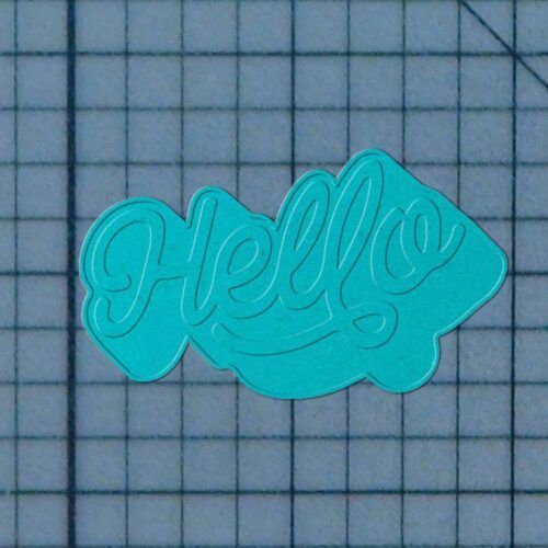 Hello 227-480 Cookie Cutter and Stamp