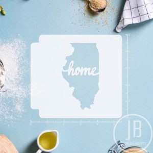 Illinois Home State 783-A395 Stencil