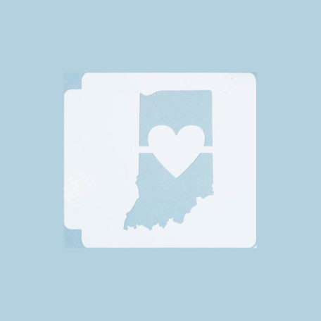 Indiana State Love 783-A333 Stencil