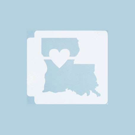 Louisiana State Love 783-A337 Stencil