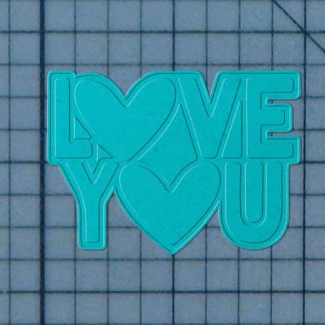 Love You 227-507 Cookie Cutter and Stamp