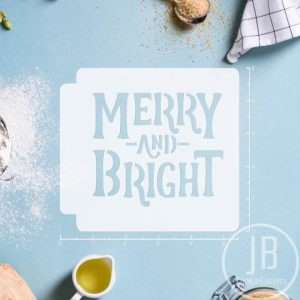 Merry And Bright 783-A296 Stencil