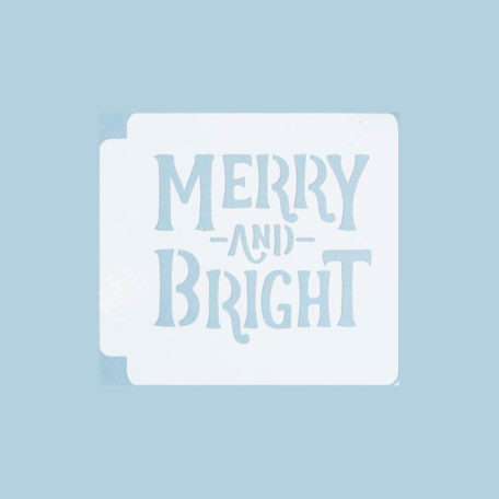 Merry And Bright 783-A296 Stencil