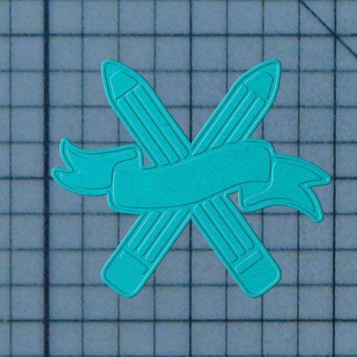 Pencil Banner 227-429 Cookie Cutter and Stamp