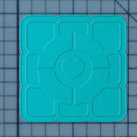 Portal - Companion Cube 227-380 Cookie Cutter and Stamp