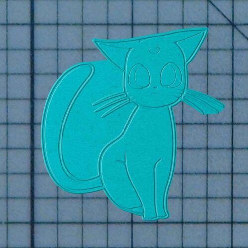 Sailor Moon - Luna 227-262 Cookie Cutter and Acrylic Stamp Embossed (1)