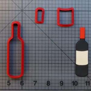 Wine Bottle 266-A457 Cookie Cutter Set