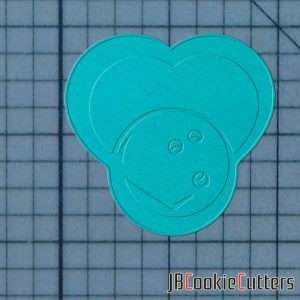 Bowling Heart 227-600 Cookie Cutter and Stamp