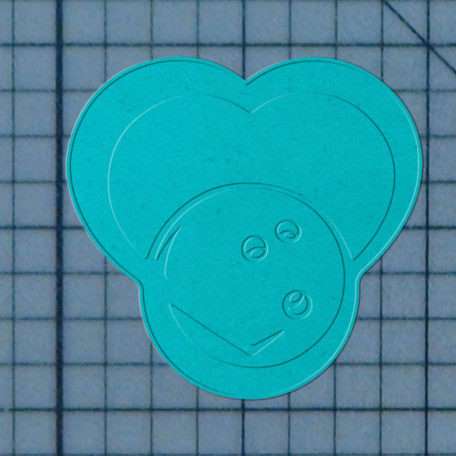 Bowling Heart 227-600 Cookie Cutter and Stamp