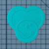 Bowling Heart 227-600 Cookie Cutter and Acrylic Stamp