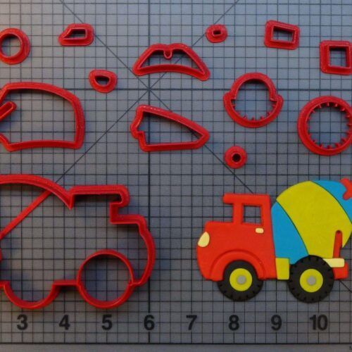 Cement Mixer 266-A547 Cookie Cutter Set