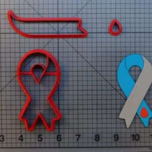 Diabetes Awarness Ribbon 266-A536 Cookie Cutter Set