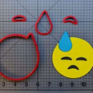 Emoji Sweating 266-A262 Cookie Cutter Set