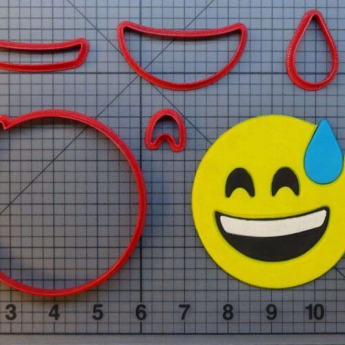 Emoji in Cold Sweat 266-A261 Cookie Cutter Set