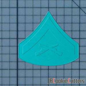 Lance Corporal 227-561 Cookie Cutter and Stamp