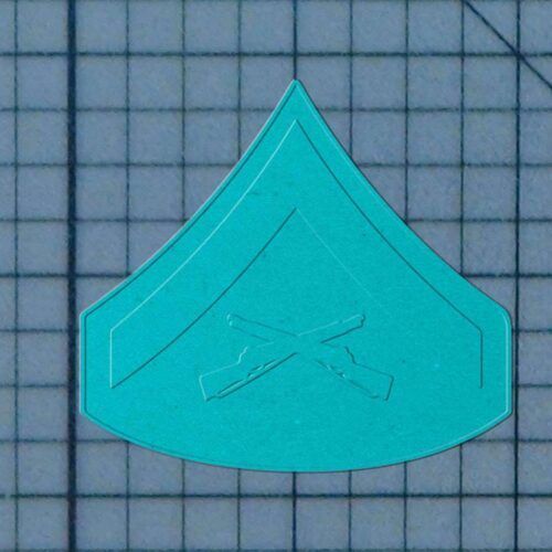 Lance Corporal 227-561 Cookie Cutter and Stamp
