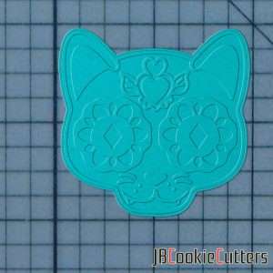 Sugar Skull Cat 227-566 Cookie Cutter and Stamp