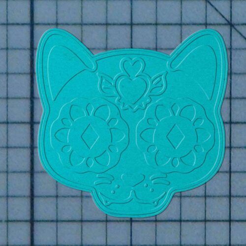 Sugar Skull Cat 227-566 Cookie Cutter and Stamp