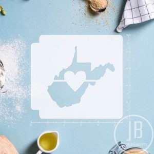 West Virginia State Love 783-A371 Stencil