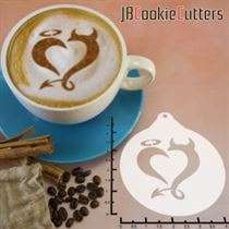 Angel Devil Heart 263-065 Latte Art Stencil
