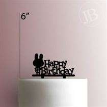 Animal Crossing Happy Birthday Rabbit 225-525 Cake Topper