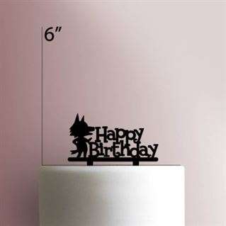 Animal Crossing Happy Birthday Wolf 225-526 Cake Topper