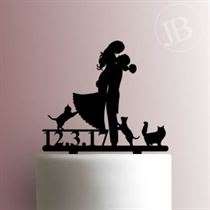 Custom Cat Wedding 225-586 Cake Topper