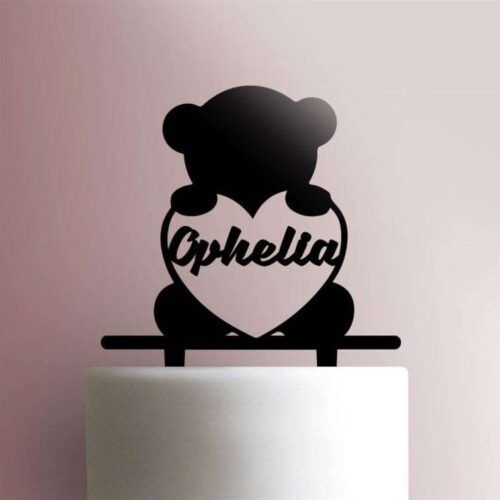 Custom Teddybear Heart 225-557 Cake Topper