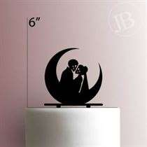 Gothic Moon Skeleton Couple 225-530 Cake Topper