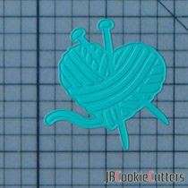 Knitting Heart 227-671 Cookie Cutter and Stamp