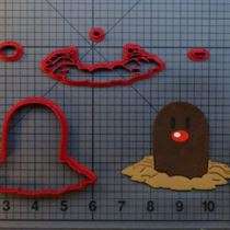 Pokemon - Diglett 266-A541 Cookie Cutter Set