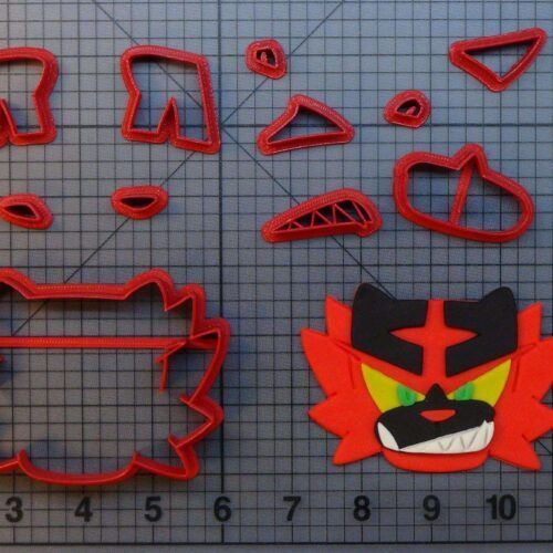 Pokemon - Incineroar 266-A587 Cookie Cutter Set