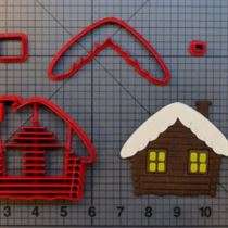 Snow Cabin 266-A637 Cookie Cutter Set