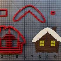 Snow Cabin 266-A637 Cookie Cutter Set