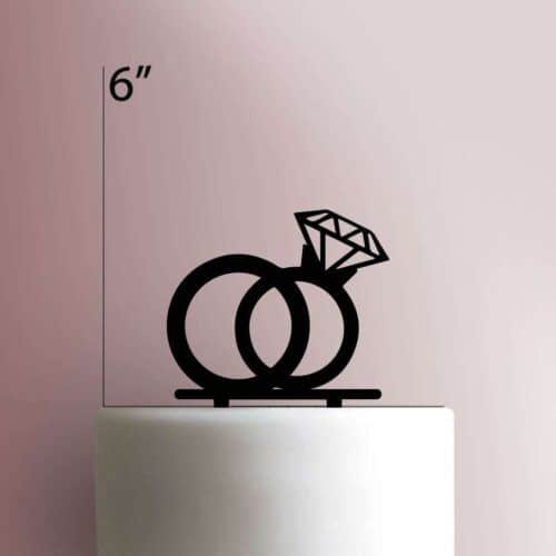 Wedding Rings 225-578 Cake Topper