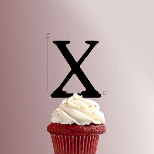 Greek Alphabet Chi 228-063 Cupcake Topper