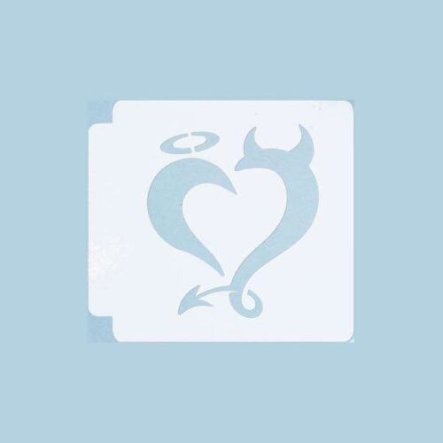 Angel Devil Heart 783-A498 Stencil