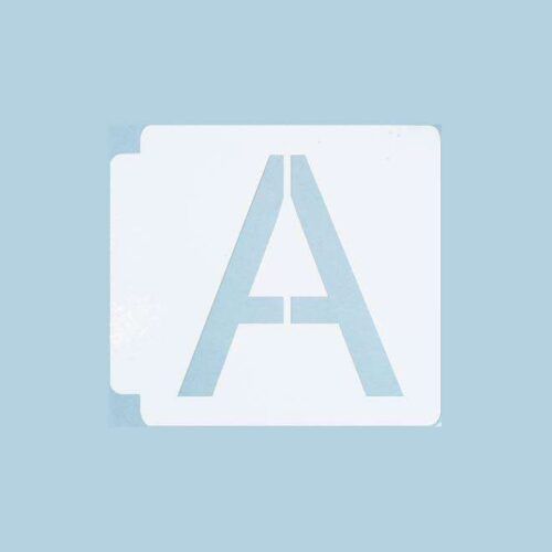 Arial Font Uppercase 783-A671 Stencils (Letter A)