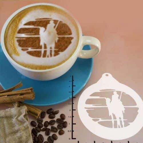 Camel Man 263-076 Latte Art Stencil