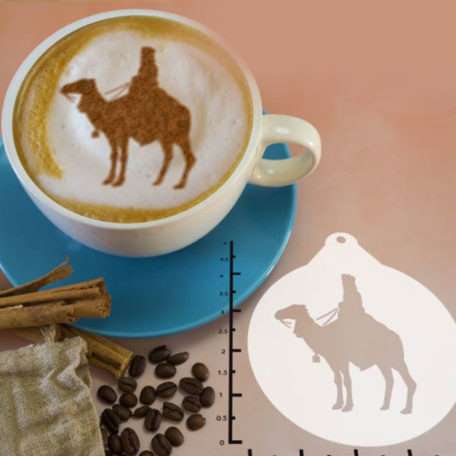 Camel Man 263-078 Latte Art Stencil