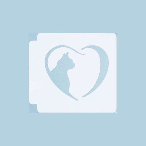 Cat Heart 783-A450 Stencil