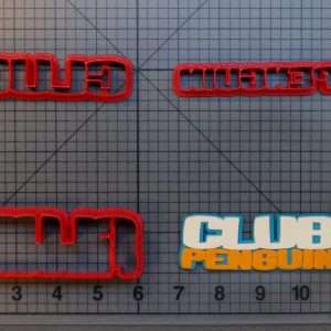 Club Penguin Logo 266-A876 Cookie Cutter Set