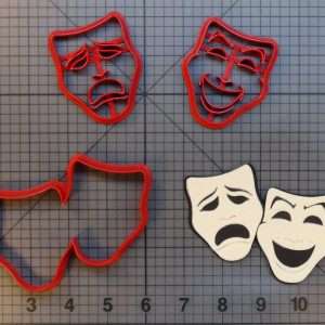 Comedy and Tragedy 266-A758 Cookie Cutter Set